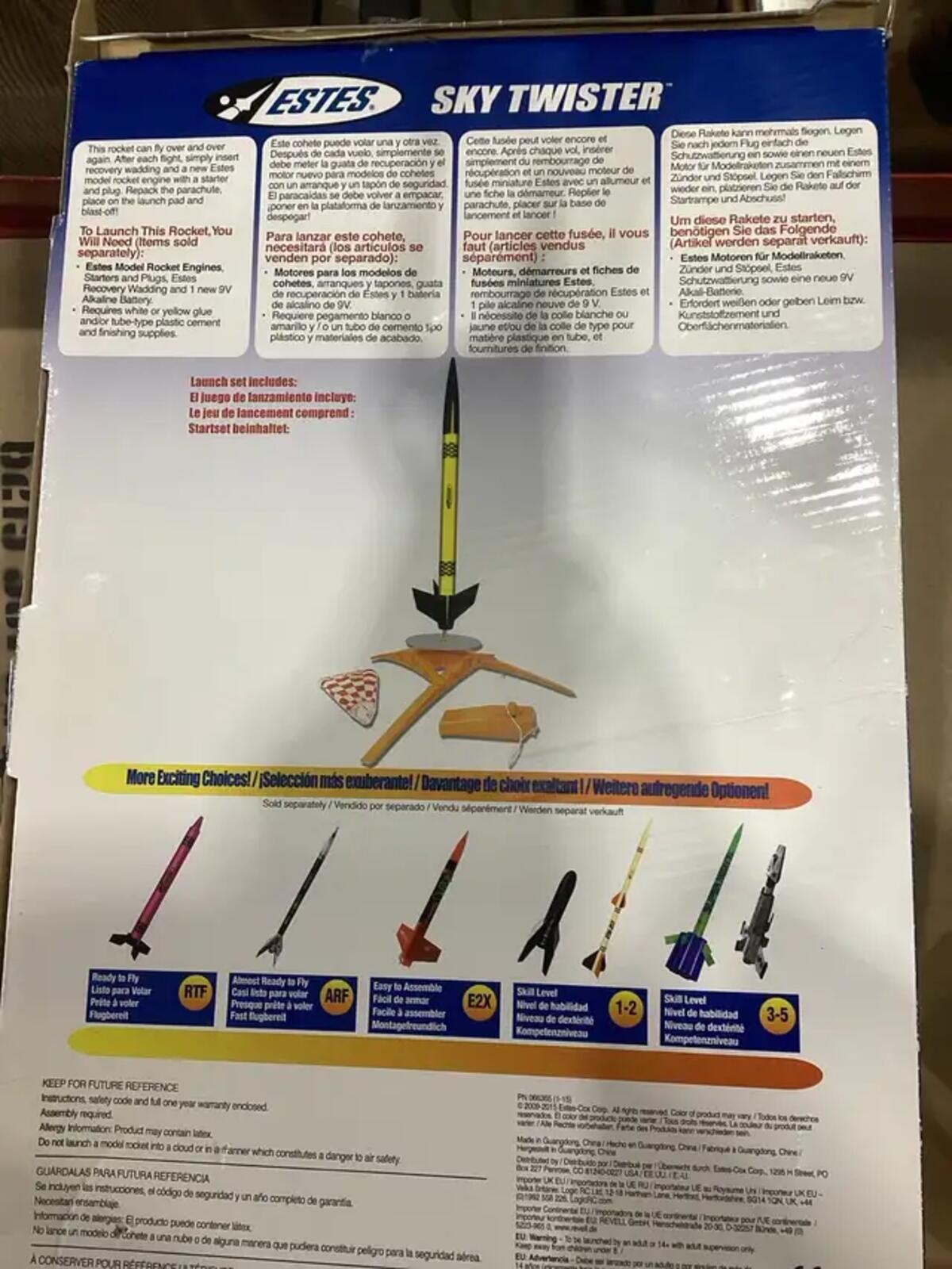 Estes Sky Twister Model Rocket Launch Set