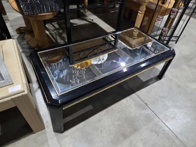 Black Mirrored Coffee Table