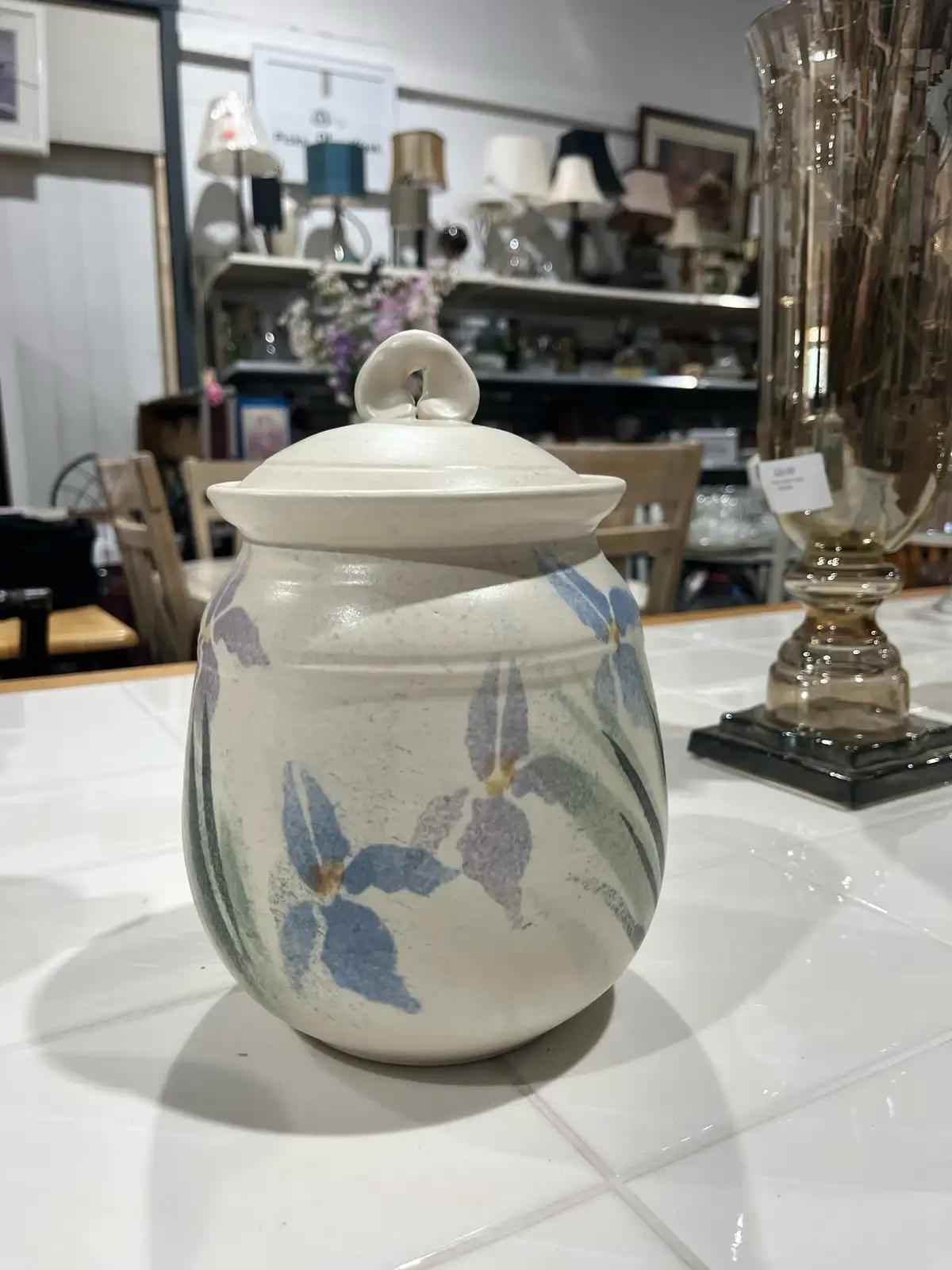 Floral Ceramic Jar