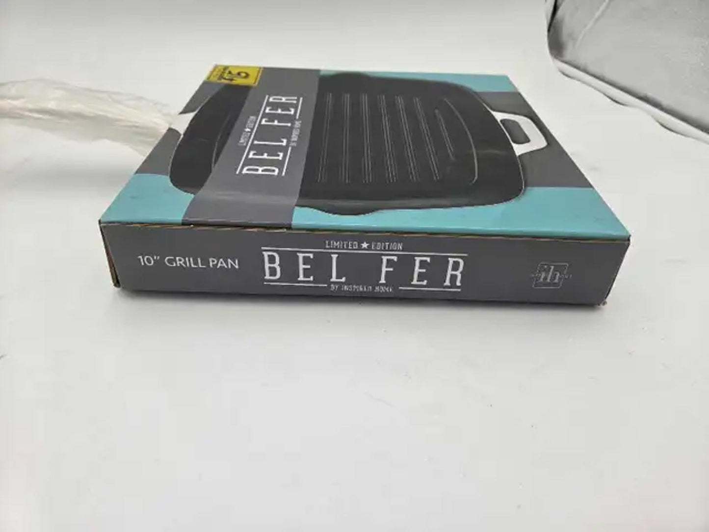 New! Bel Fer 10" Cast Iron Grill Pan