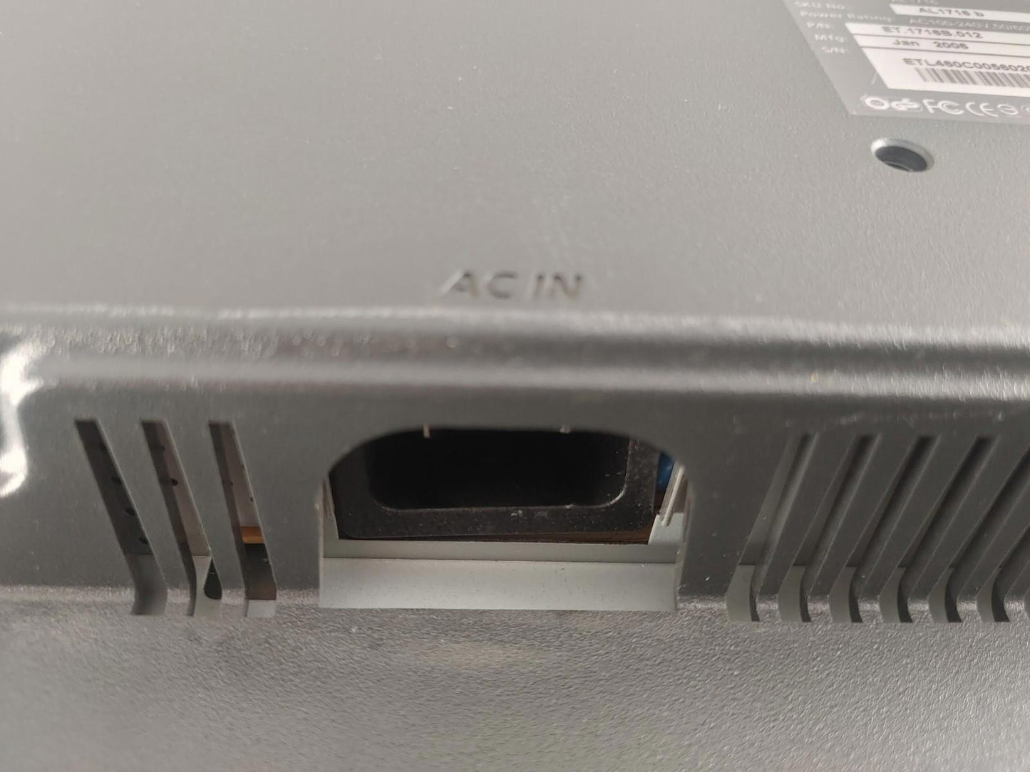 Acer AL1716 5:4 17inch LCD Monitor VGA Only Black Fair Condition