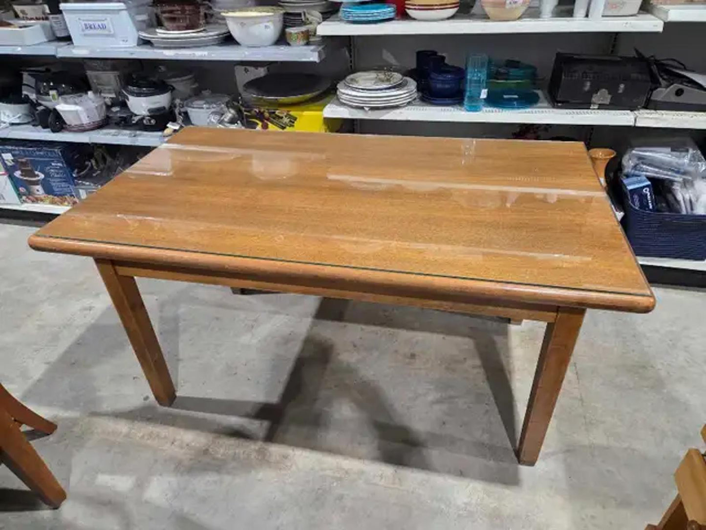 Glass Top Teak Dining Table - The Interior Hardwood co.