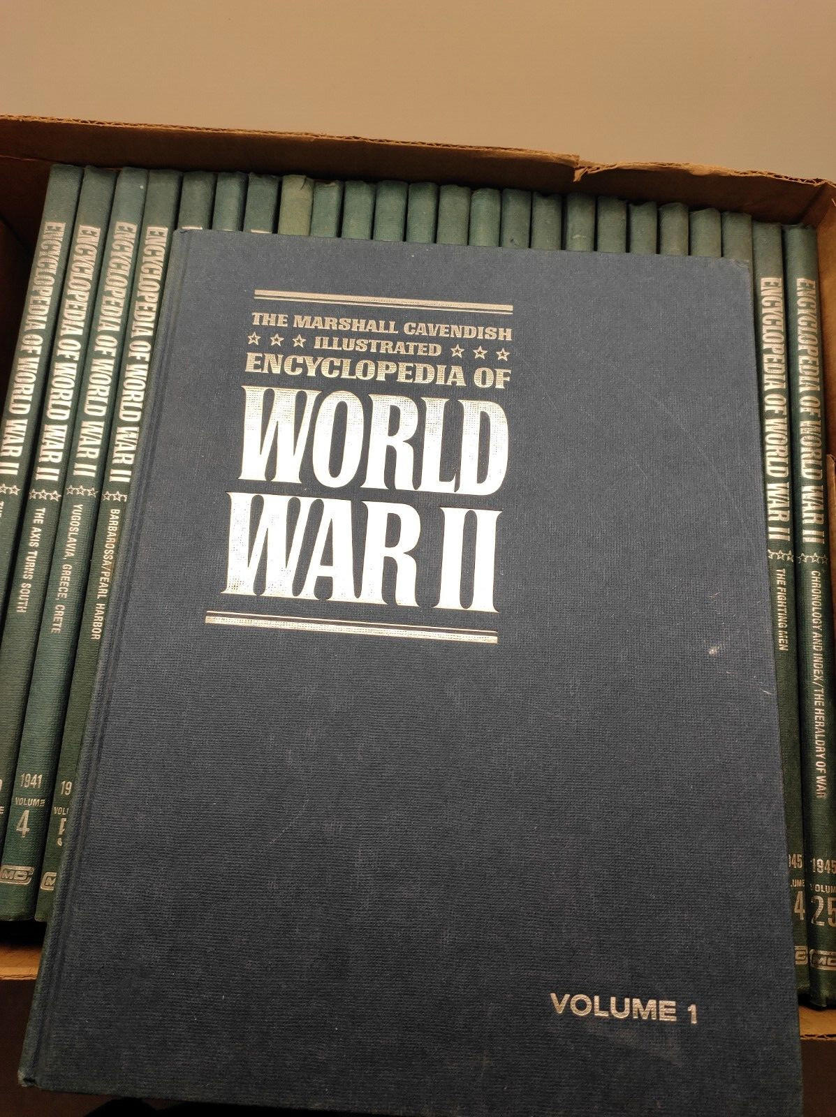 Illustrated Encyclopedia Of World War 2 - Marshall Cavendish - 25 Volumes