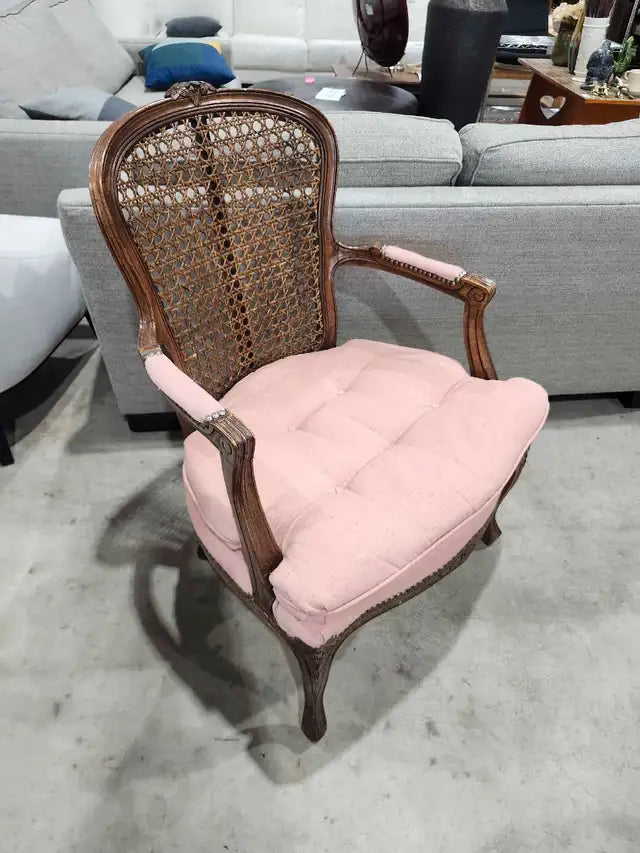 Vintage Cane Pink Chair