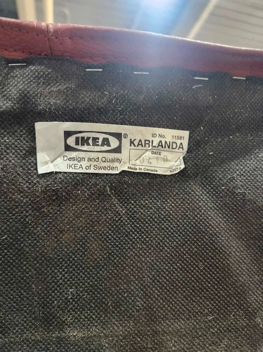 Vintage 100% Leather Ikea Karlanda Sofa