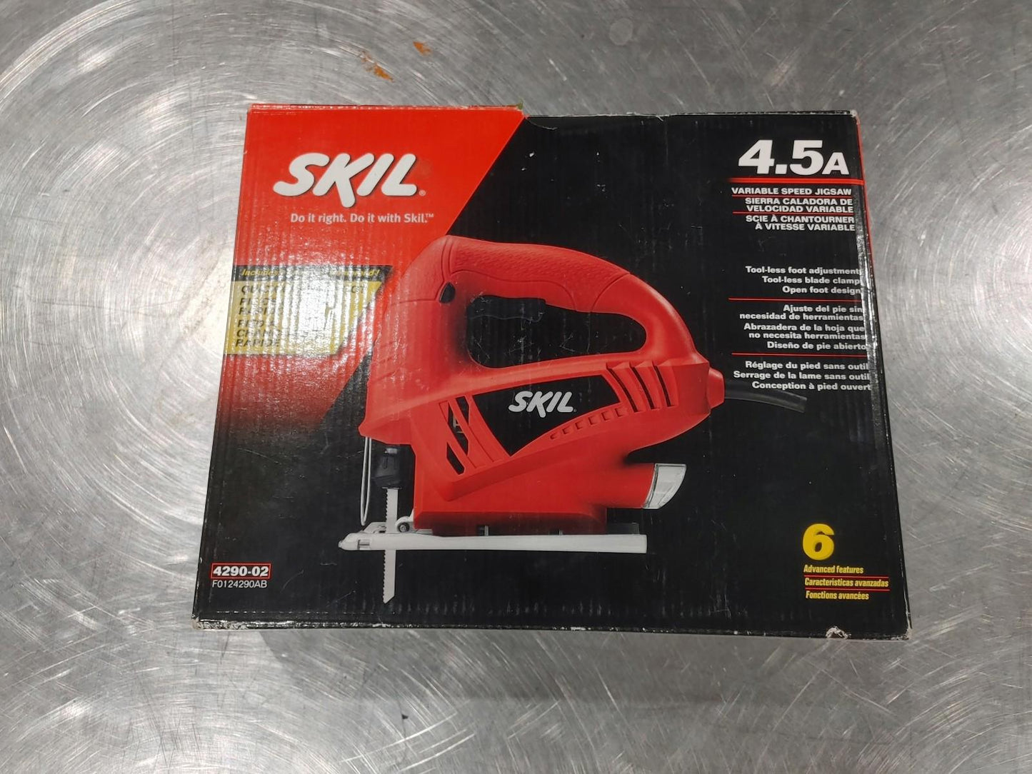 Good Condition Skil 4.5A Variable Speed Corded Jigsaw Red Tested Working