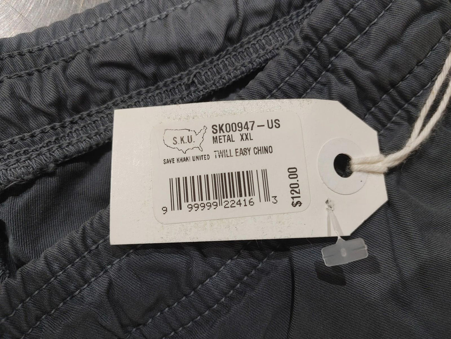 Brand New S.K.U. Twill Easy Chino Metal XXL Khakis