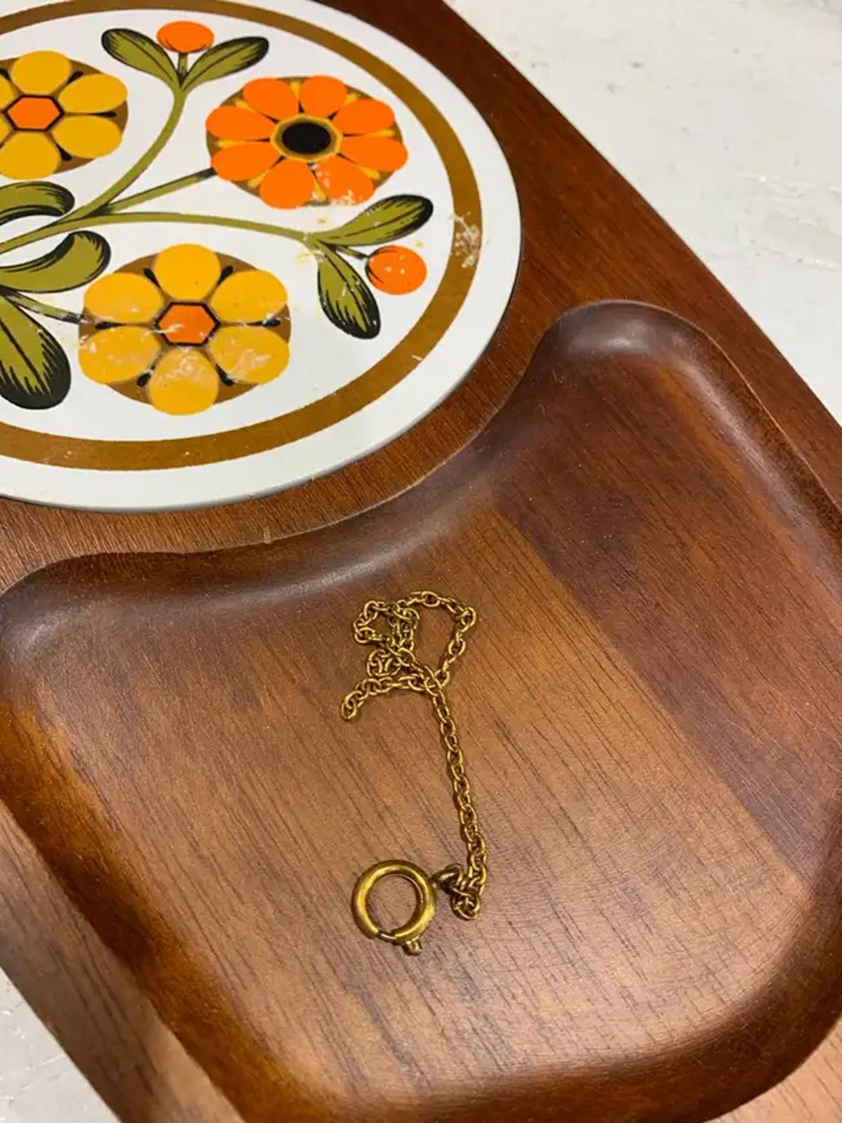 Vintage Teak Server