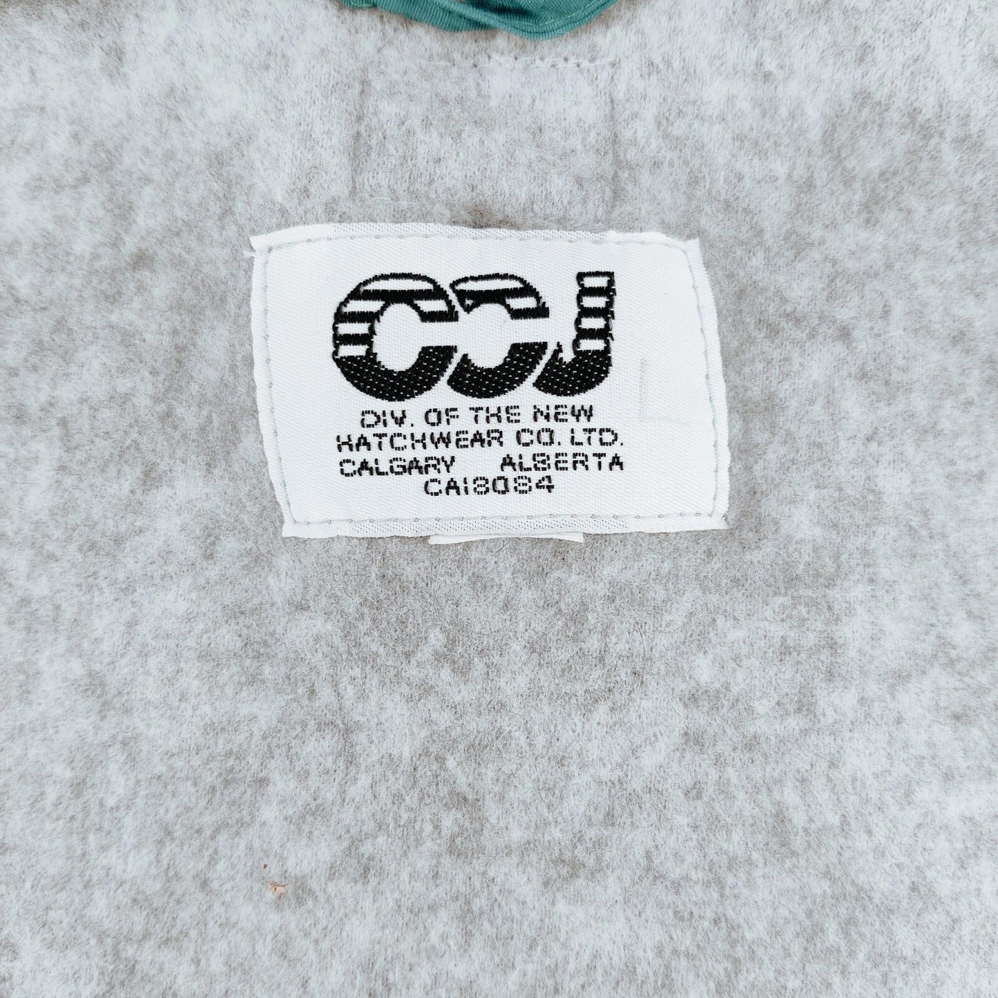 Vintage CCJ Bomber Style Grey and Teal Fleece Men's XL