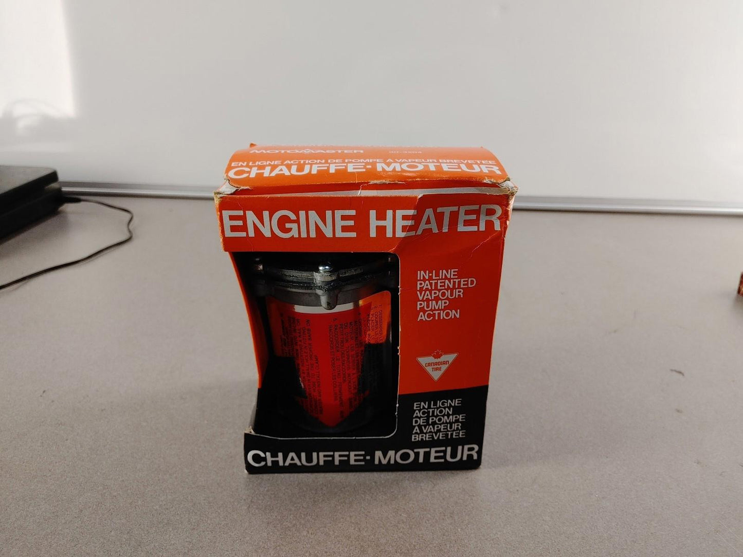 OPEN BOX Motomaster Canadian Tire In-line Vapour Pump Engine Heater for Winter