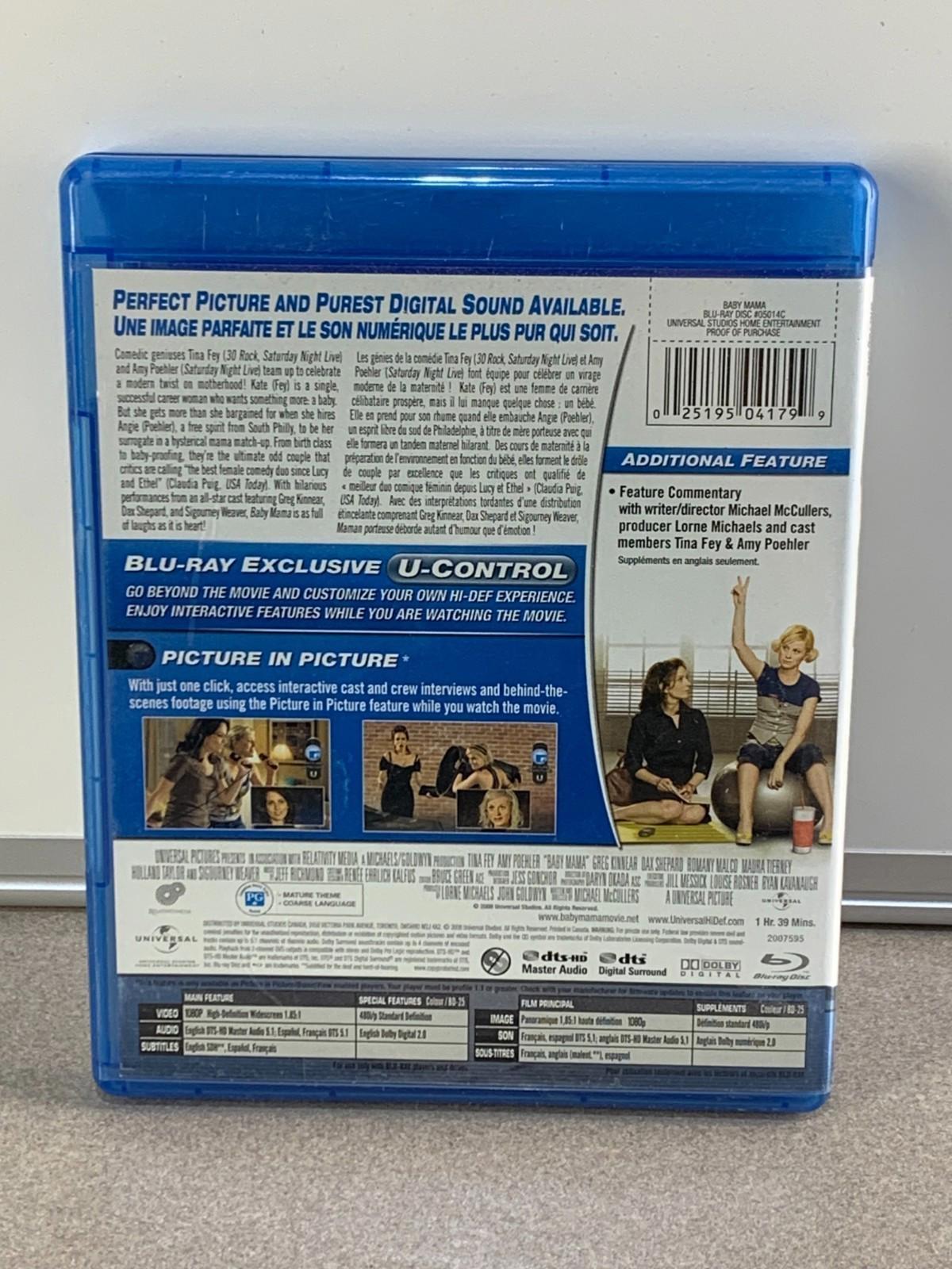 Baby Mama (Blu-Ray, 2008) Tina Fey Amy Poehler