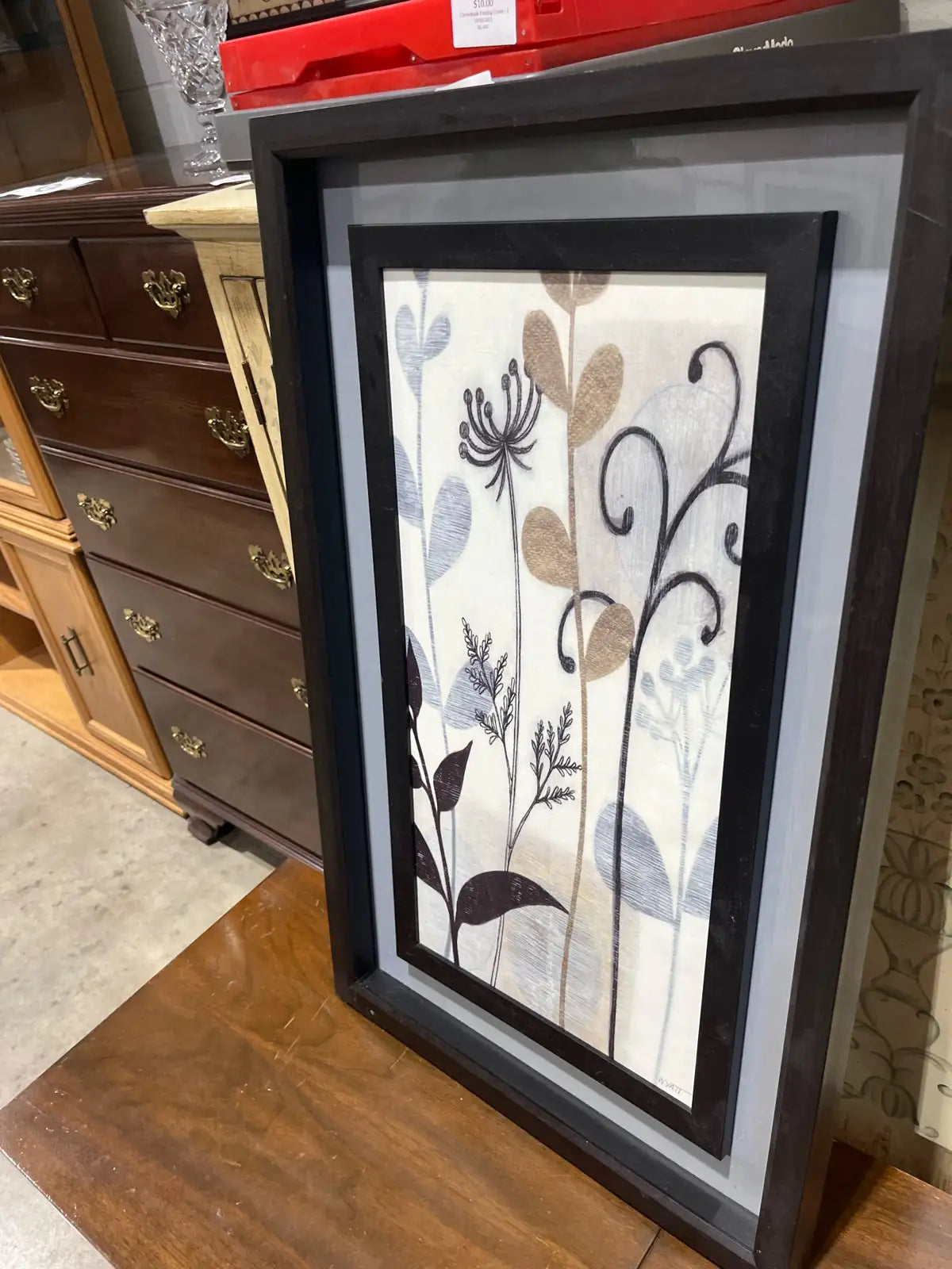 Wyatt Framed Floral Art