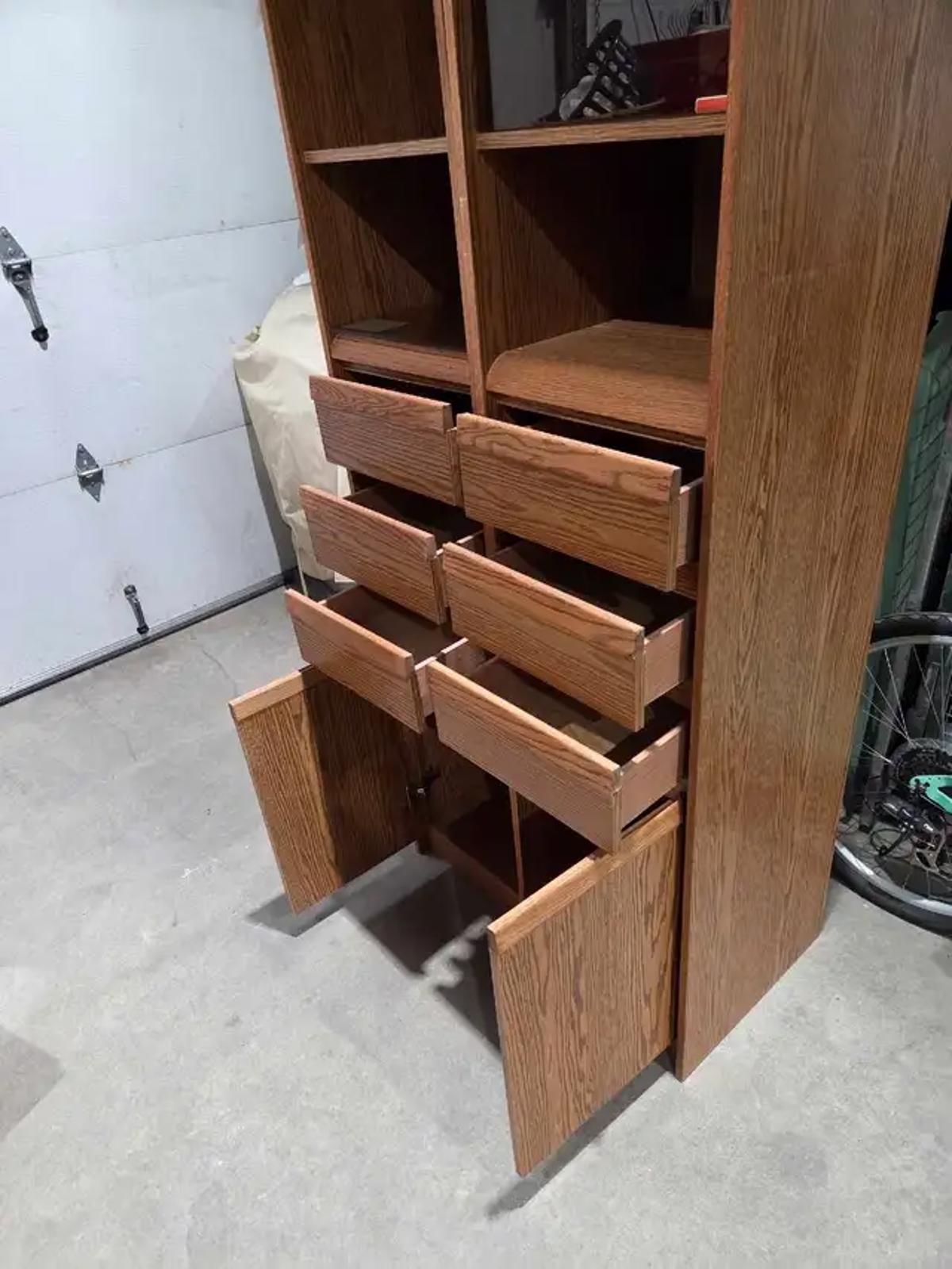 Double Lighted Display Cabinet