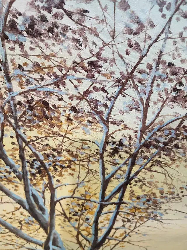 R. Grant Winter Landscape Painting