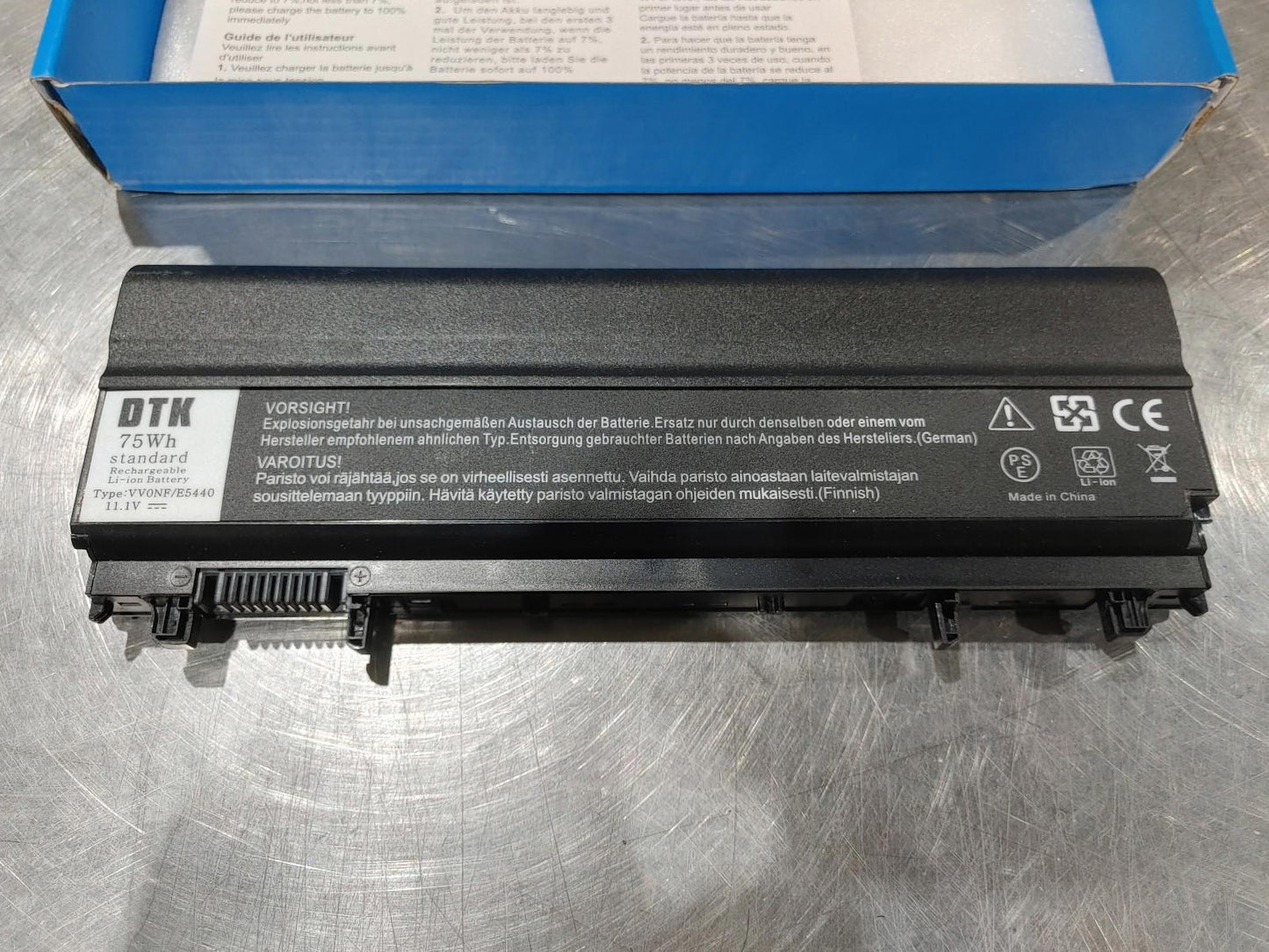 Brand New In Box DTK Power Master 75Wh Laptop Battery Dell VV0NF/E5440 UNTESTED