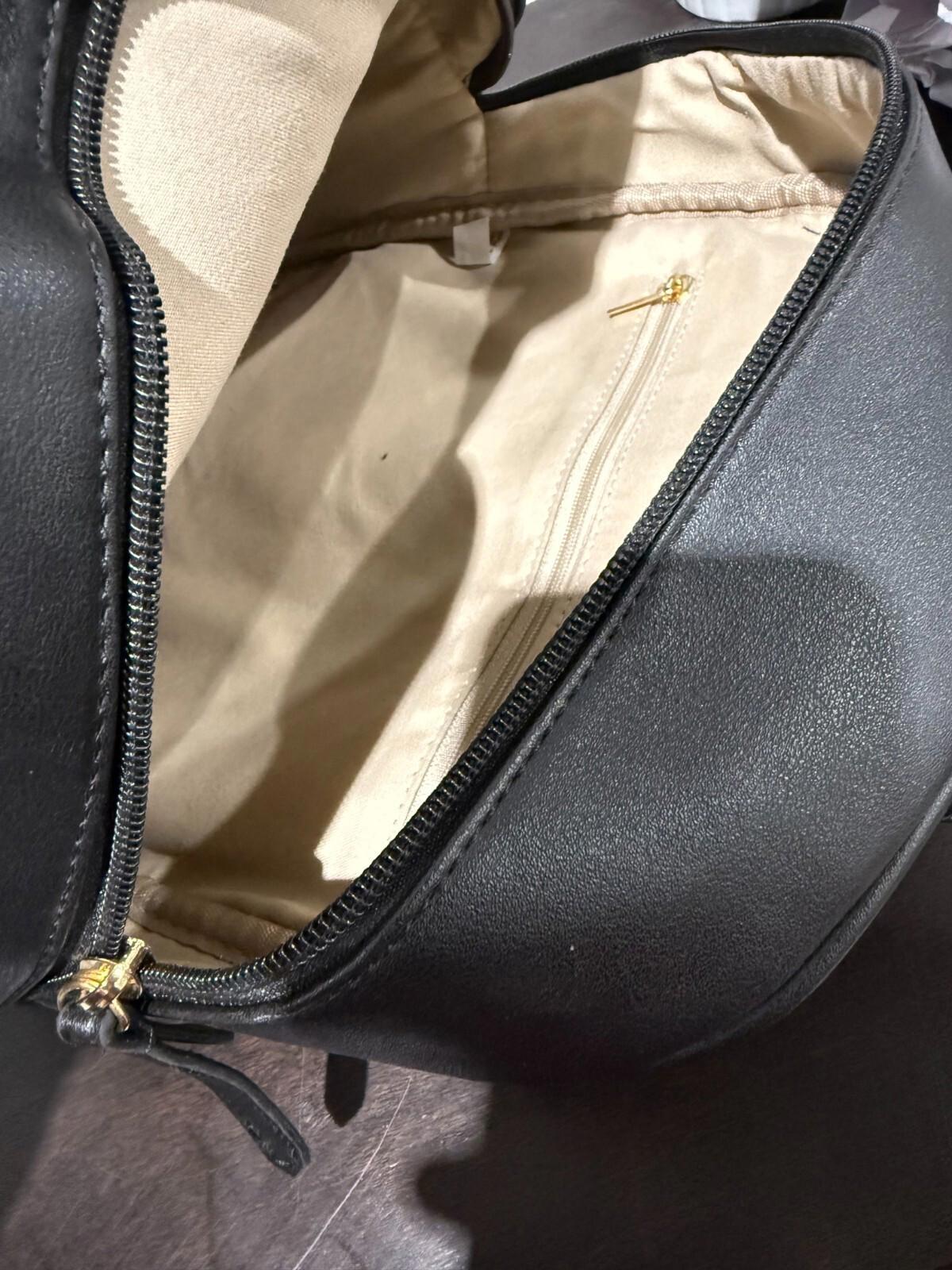 Stylish Black Mini Backpack Purse