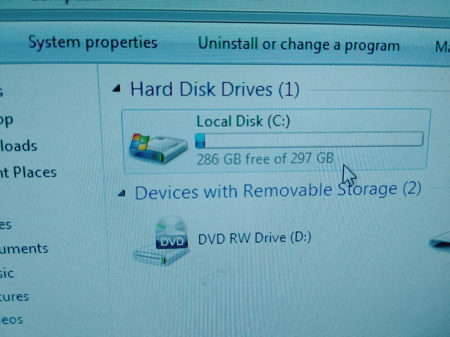 Acer Aspire M1640 Windows 7 PC Pentium 2GHz 2GB RAM 320GB HDD Black Works Tested