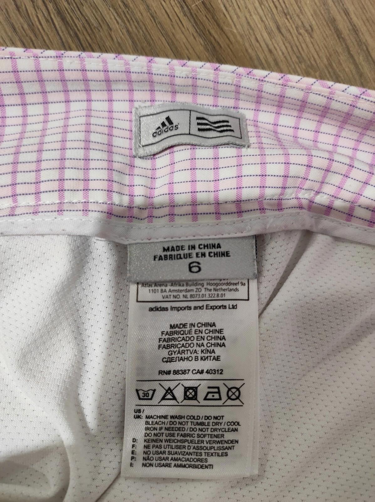 Adidas Golf Skort size 6 S Shorts Under Skirt Activewear Purple 17"