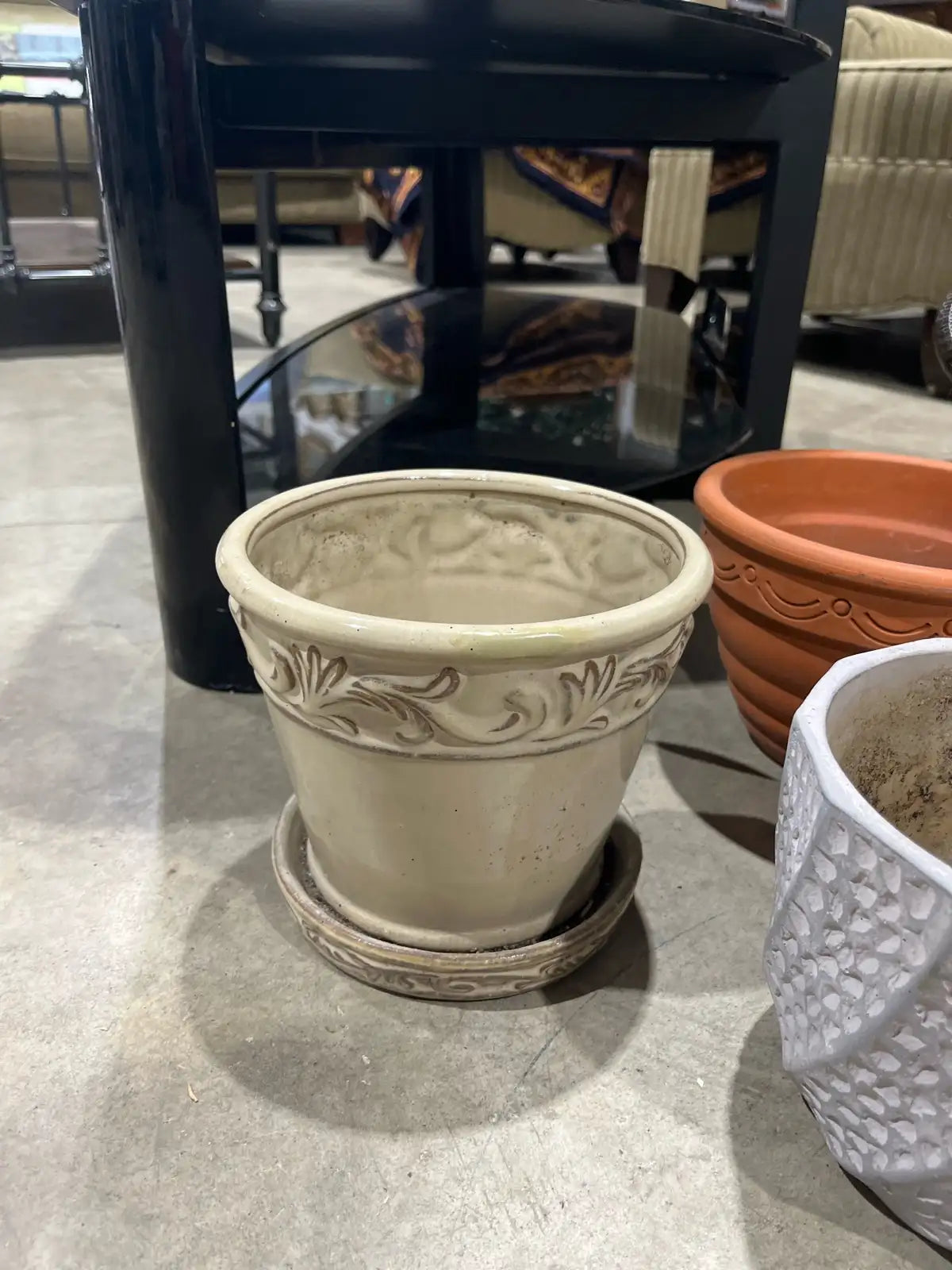 Set of Three Flower Pots