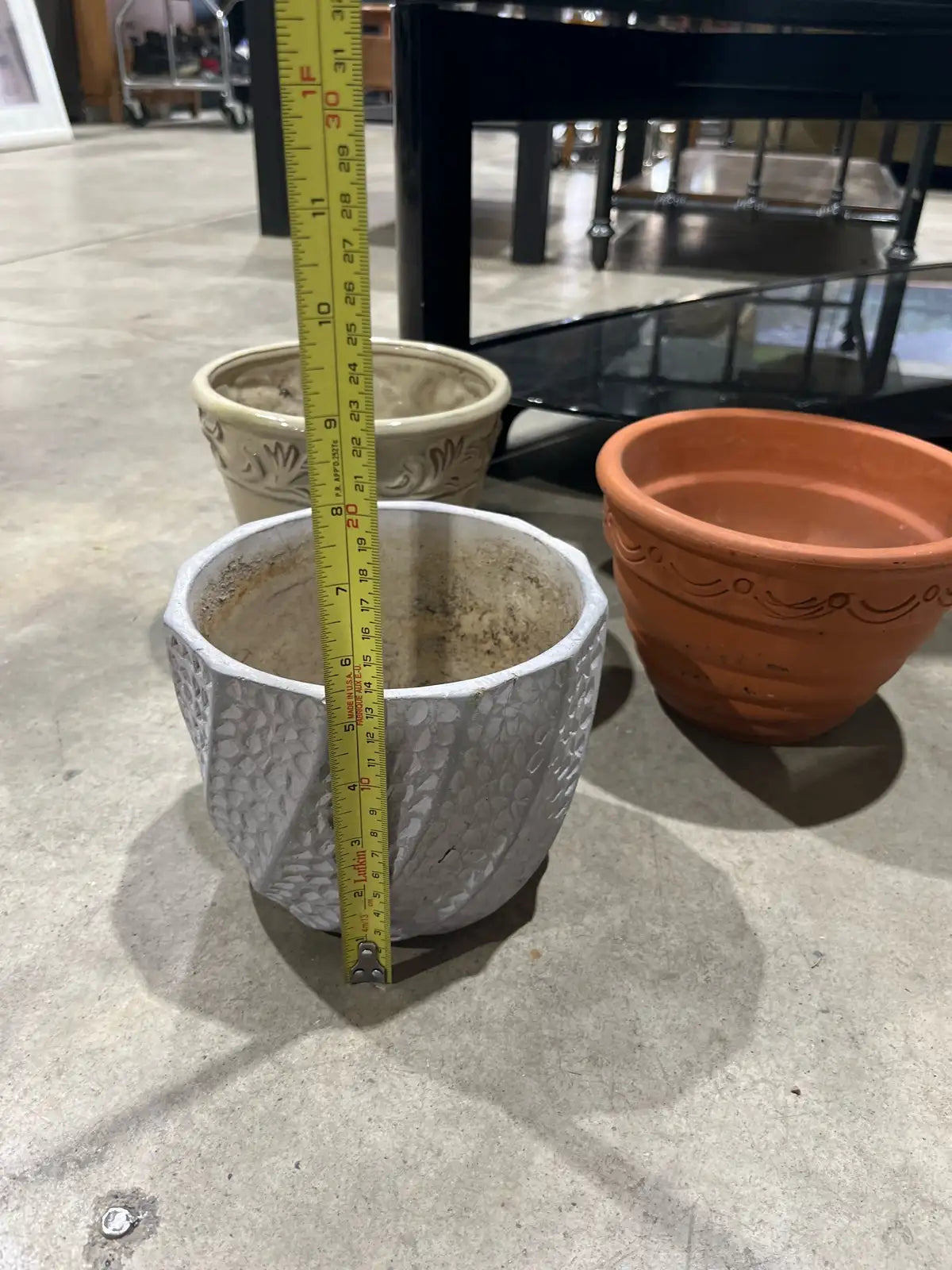Set of Three Flower Pots