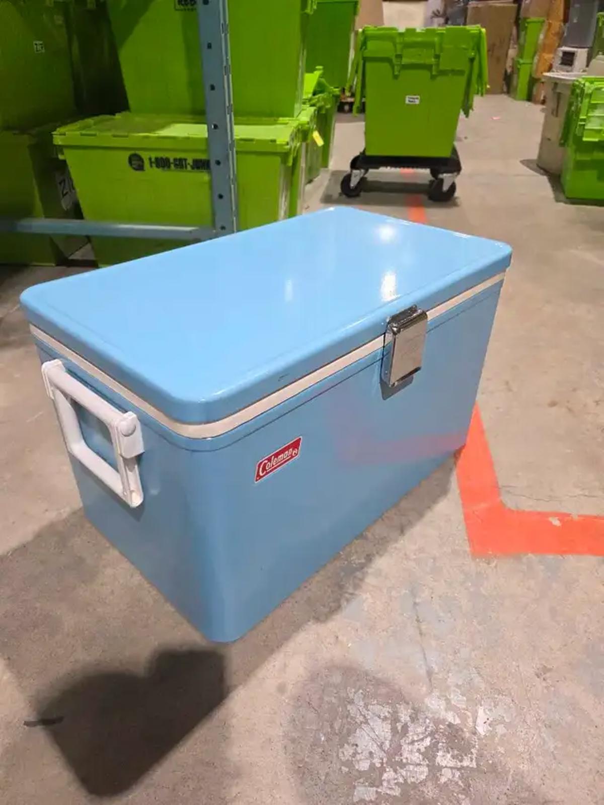 Vintage Coleman Low Boy Snow-Lite Cooler - 60s/70s