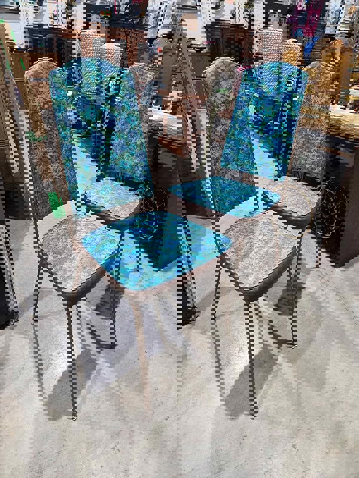 Pair of Vintage Floral Chairs