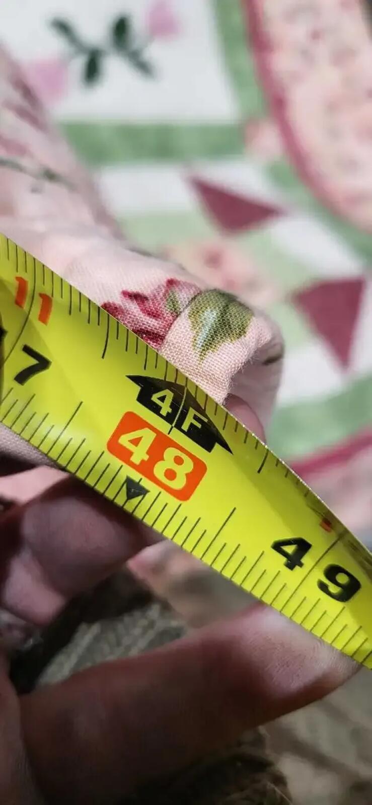 Hand Made Pink Floral Patchwork Floral Quilt