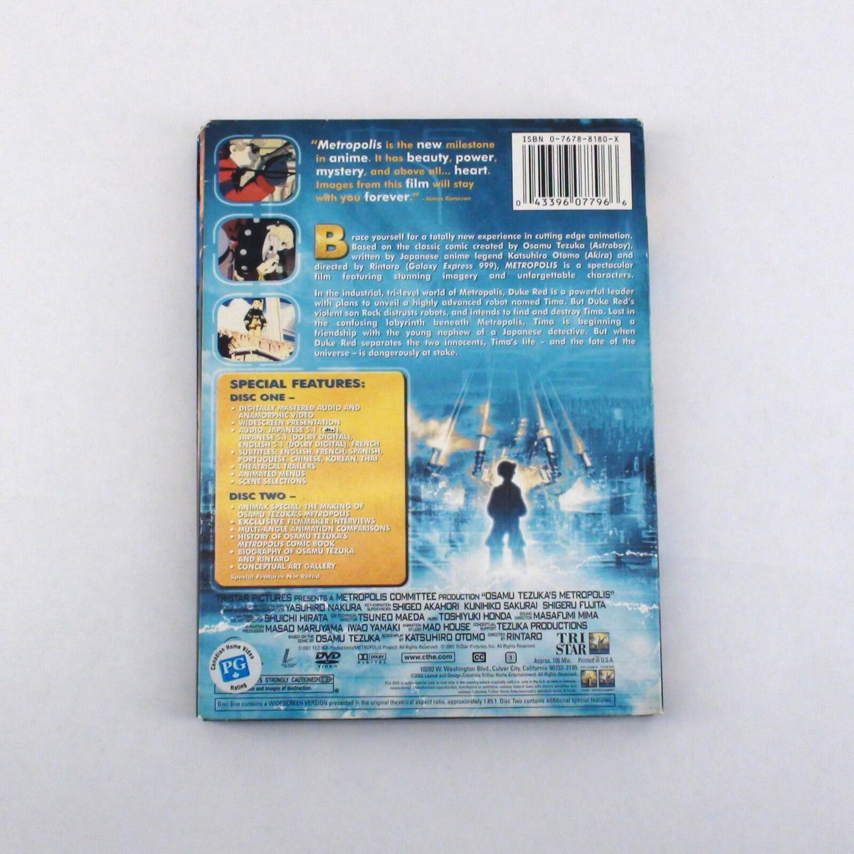 Metropolis (DVD, 2002, 2-Disc Set, DVD plus Pocket DVD)