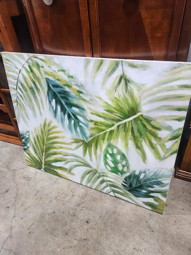 Floral Canvas Wall Art 50x40"