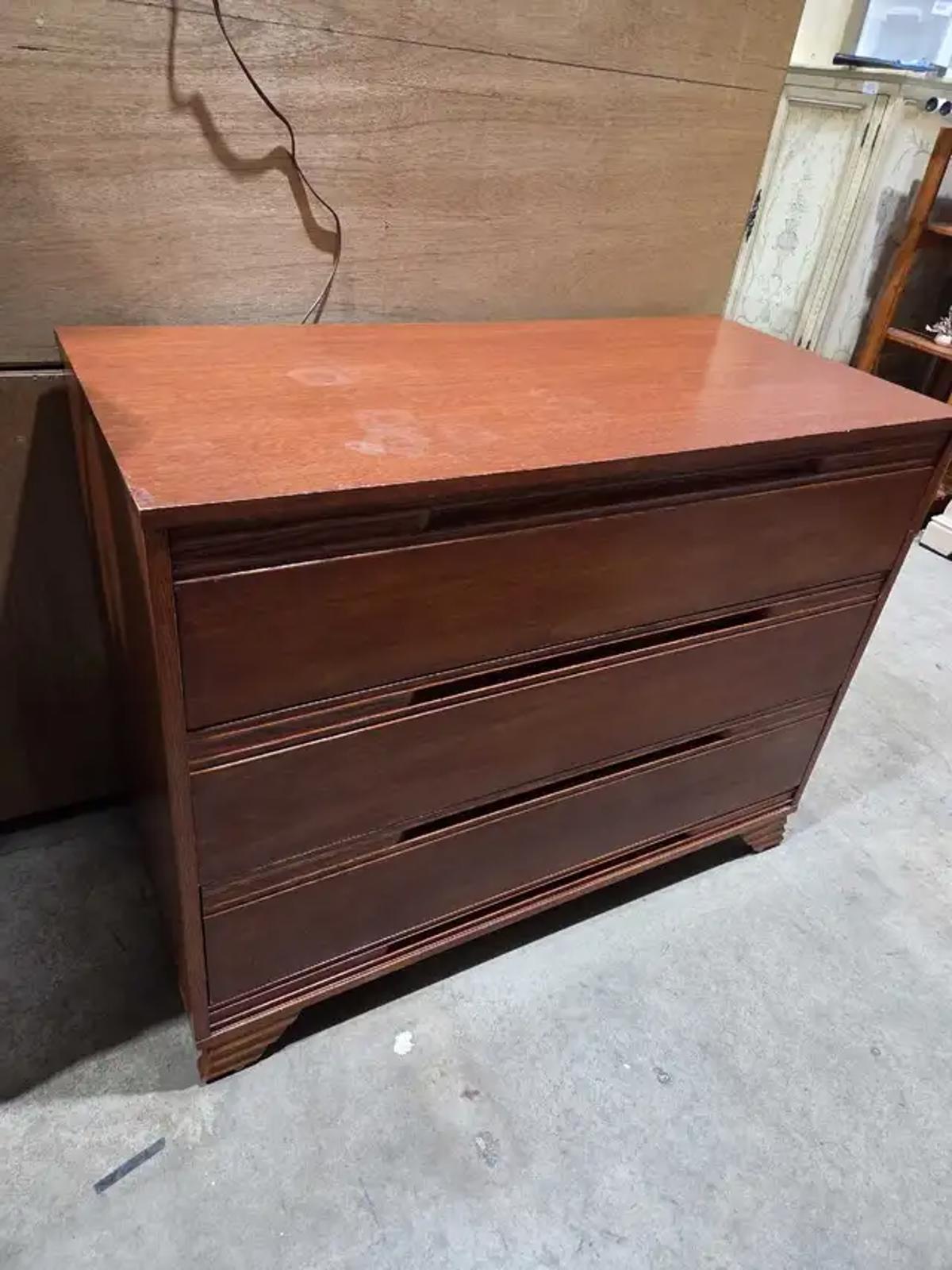 Vintage Solid Wooden 3-Drawer Dresser