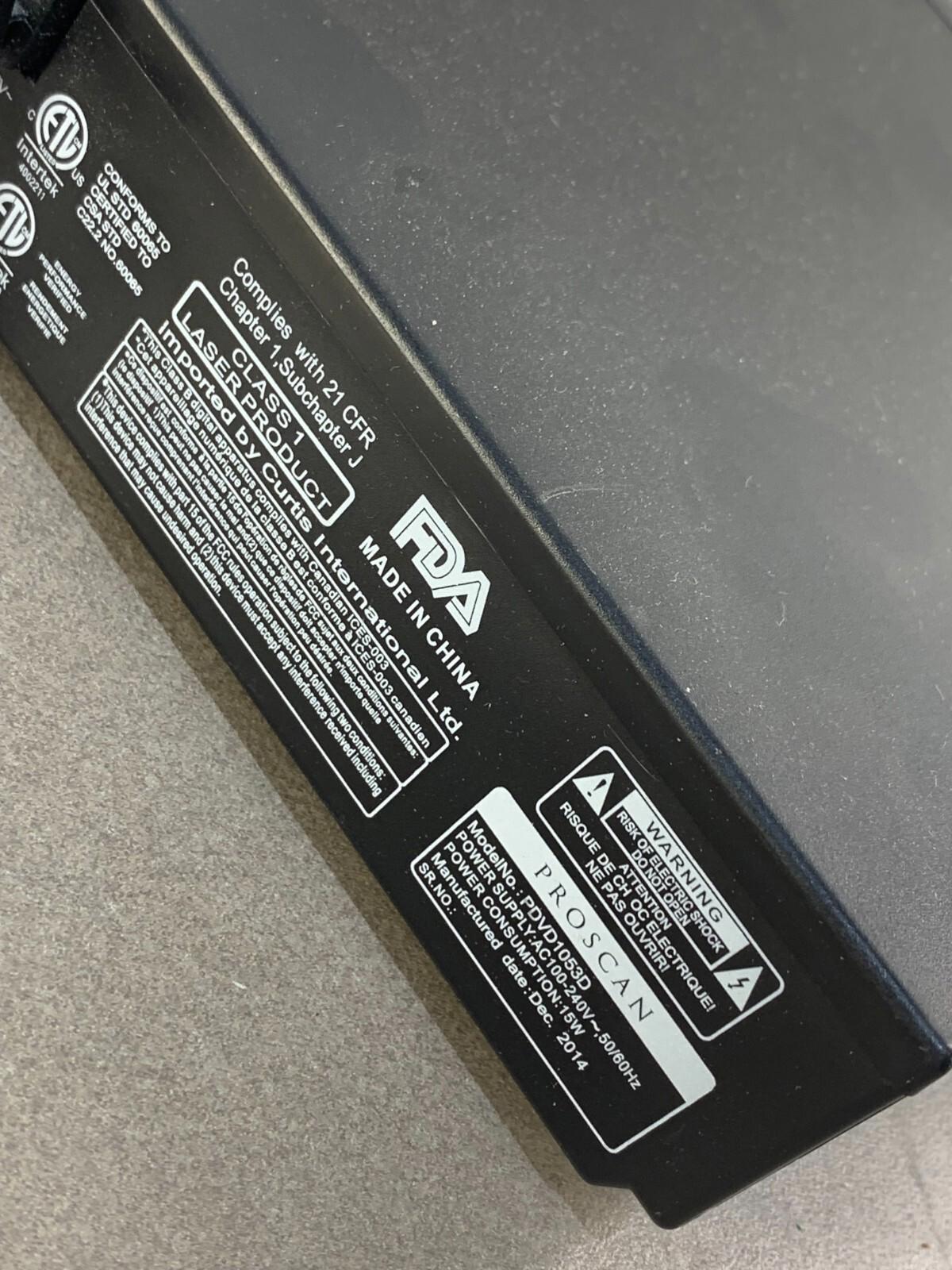 PROSCAN PDVD-1053D Compact Progressive - DVD Scan Player