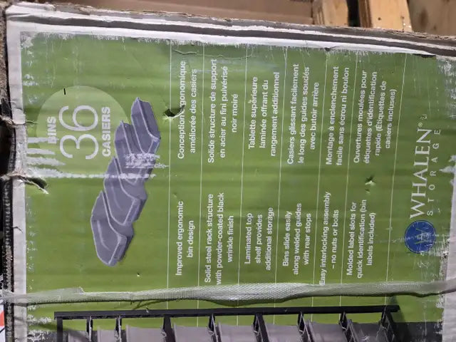 Brand New - Whalen Storage Bin Rack