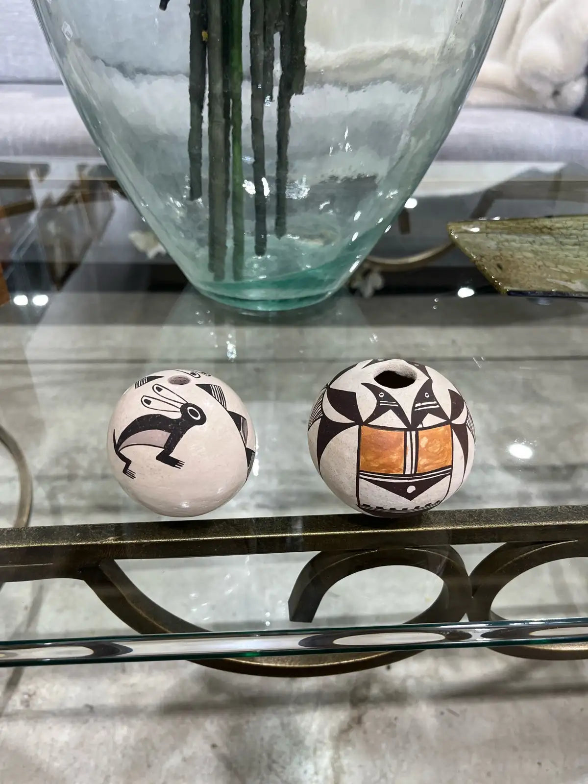 Acoma Pueblo seed pot - signed Dolores Lewis (Garcia)
