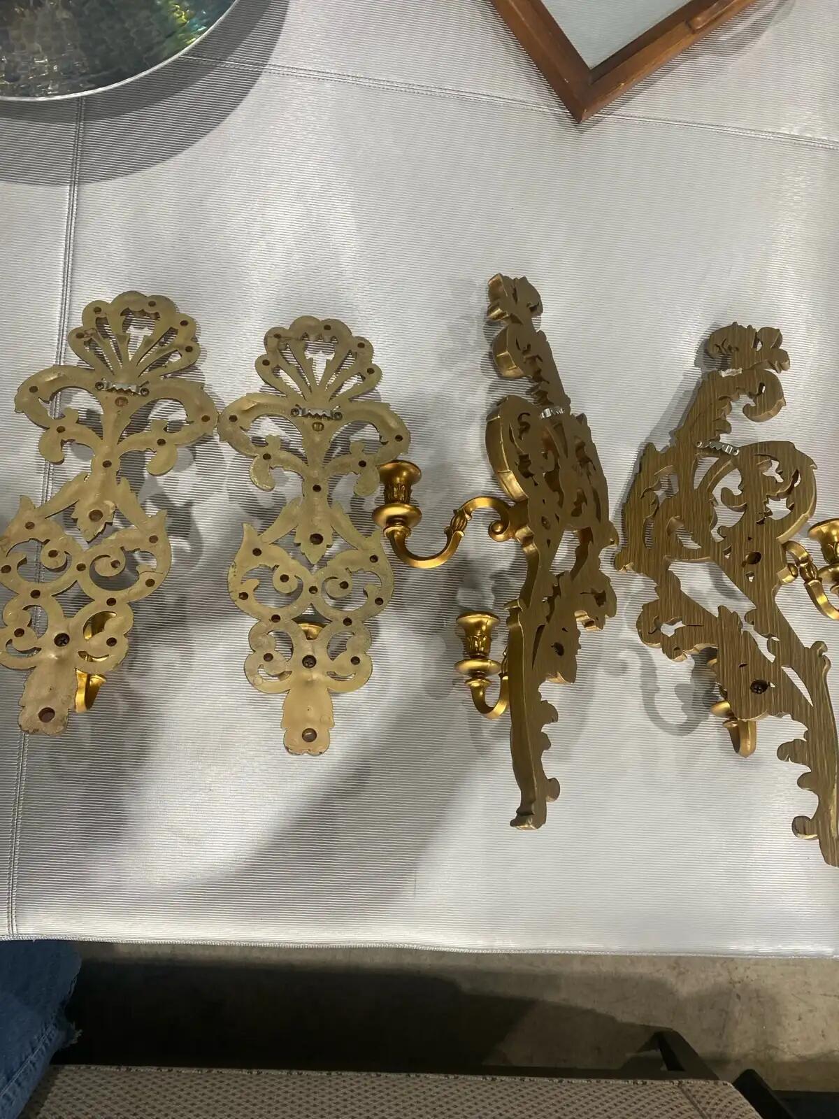 Set of 2 Beautiful Vintage Wall Sconces