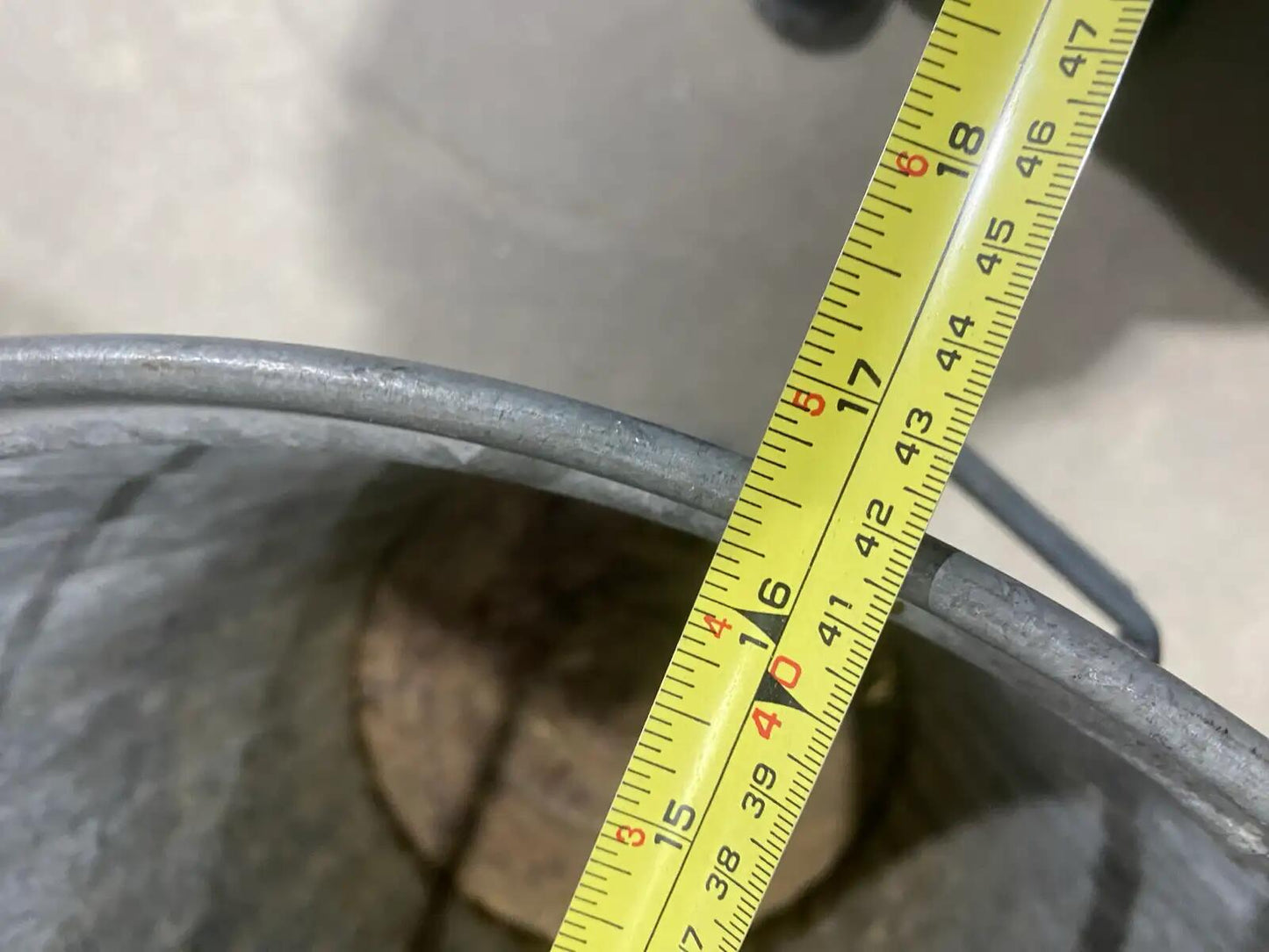Galvanized Steel Trash Can