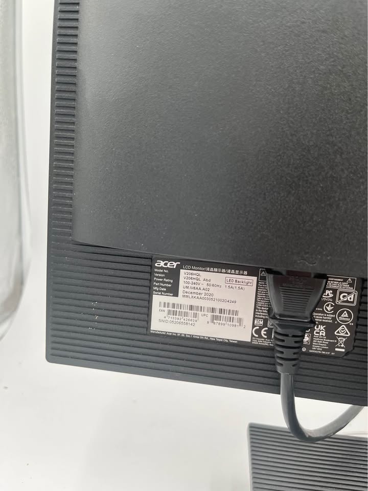 Acer V206HQL 19.5” LED Monitor – Good Used Condition