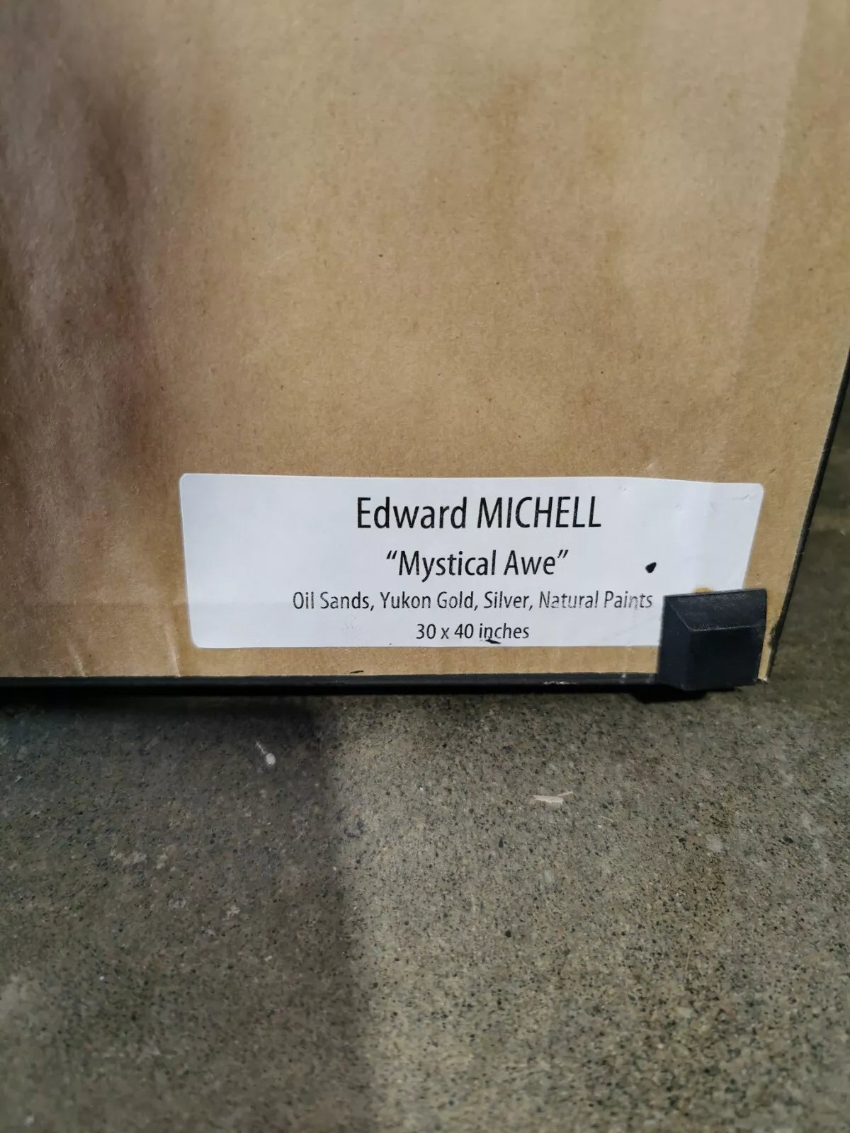 Edward MICHELL " Mystical Awe " FRAMED on Board ABSTRACT 30 X 40 inches