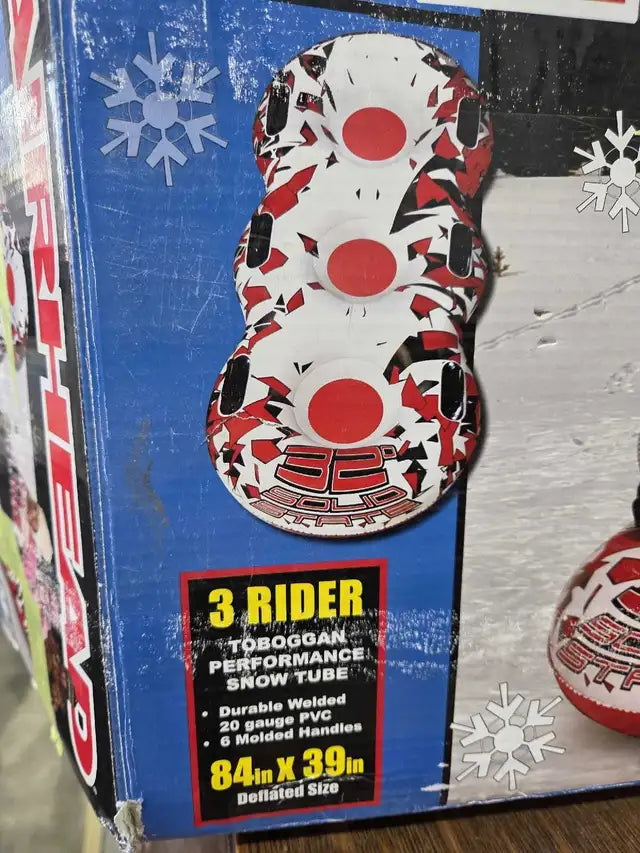 New! Airhead 3 Rider Toboggan