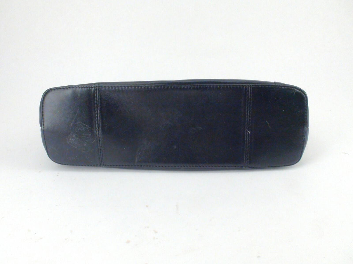 Derek Alexander Black Leather Purse With Chain Strap 12" x 4"