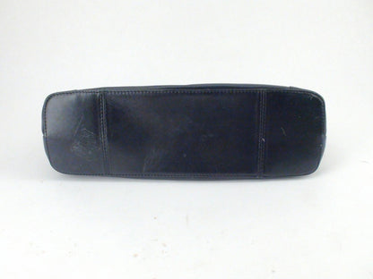 Derek Alexander Black Leather Purse With Chain Strap 12" x 4"