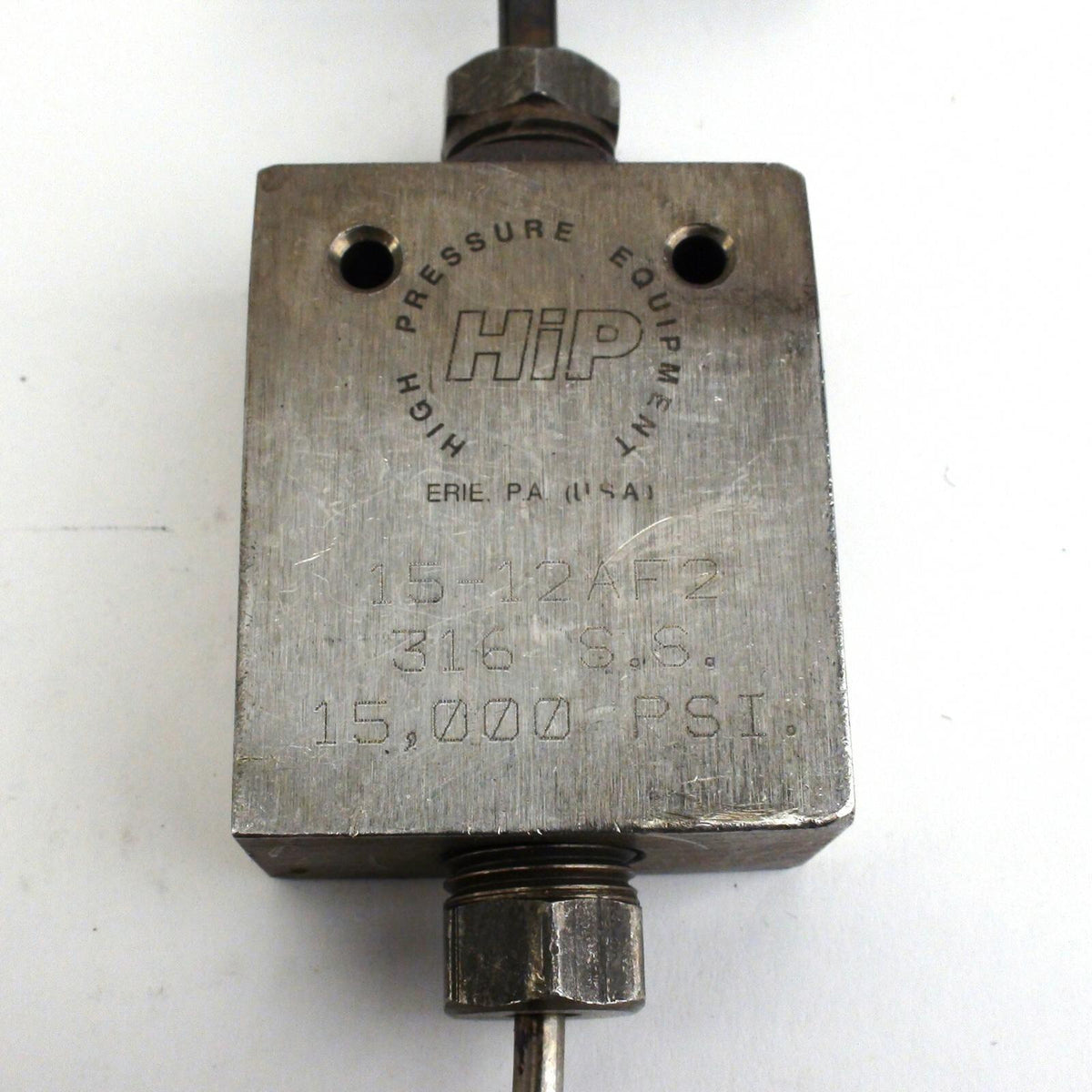 Raccord de vanne HiP 15-12AF2 à joint conique avec connecteur - 15 000 PSI - D'occasion