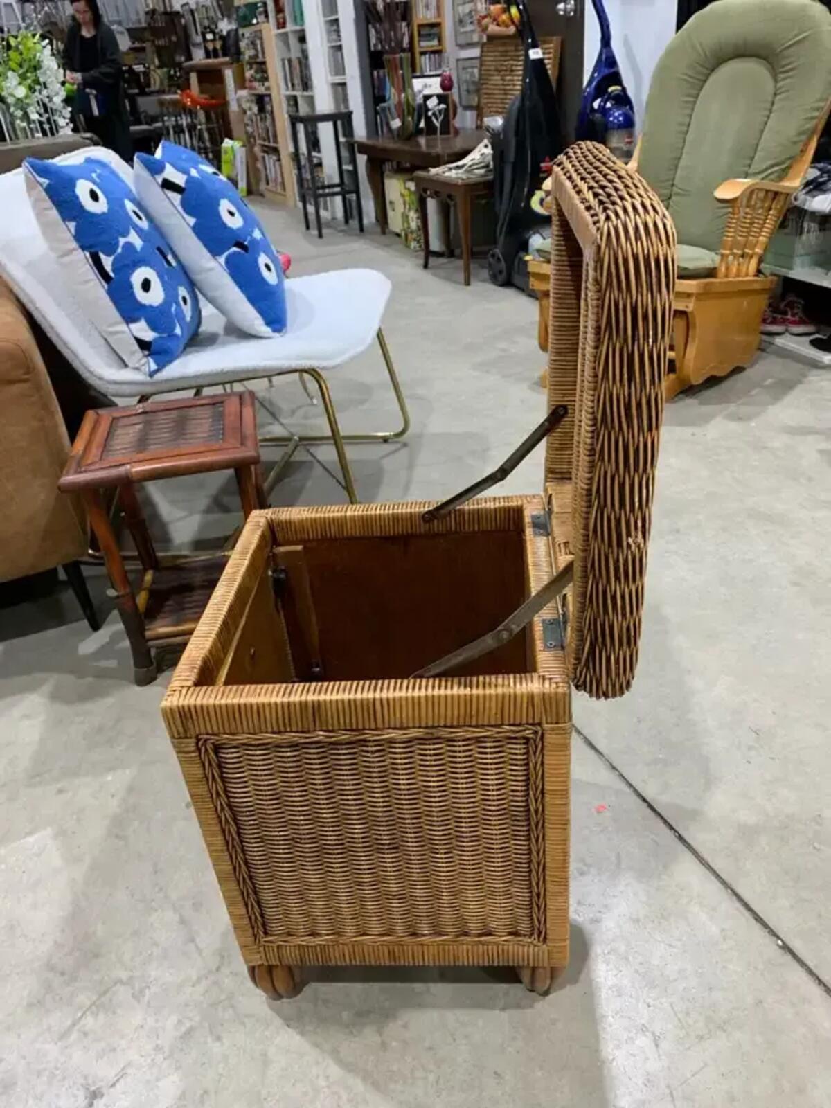 Wicker Side Table