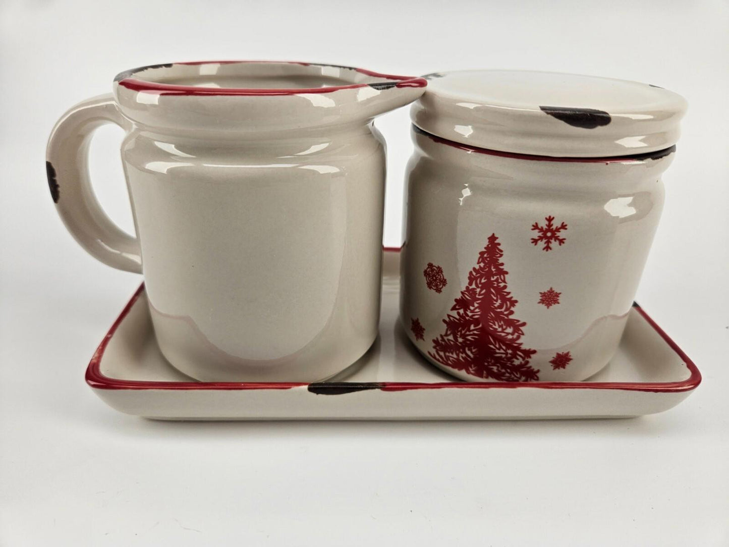Maison Ungava - Creamer and Sugar Bowl - Santa Claus
