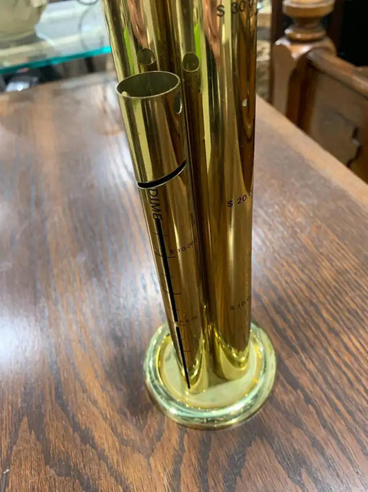 Solid Brass Coin Bank