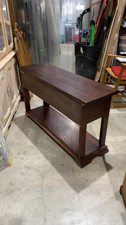 Rustic Wooden Console Table