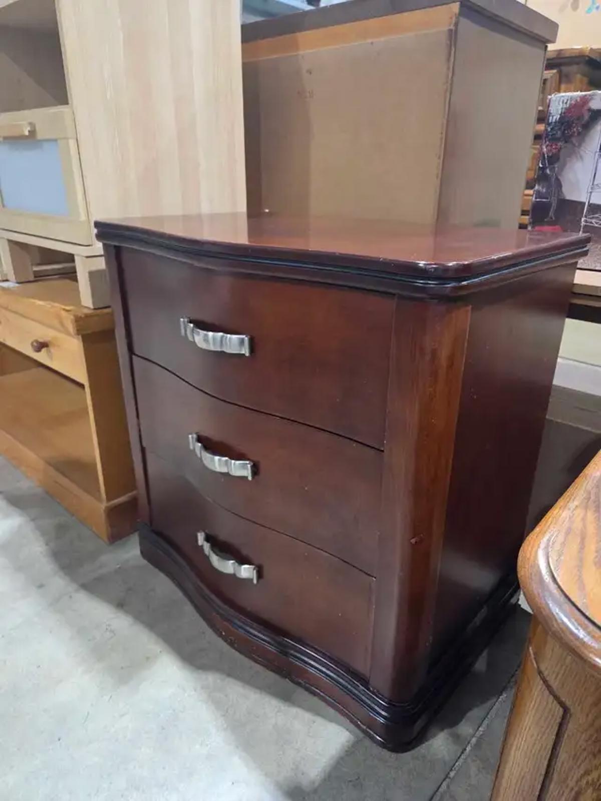 3 Drawer Cherry Nightstand/Mini Dresser