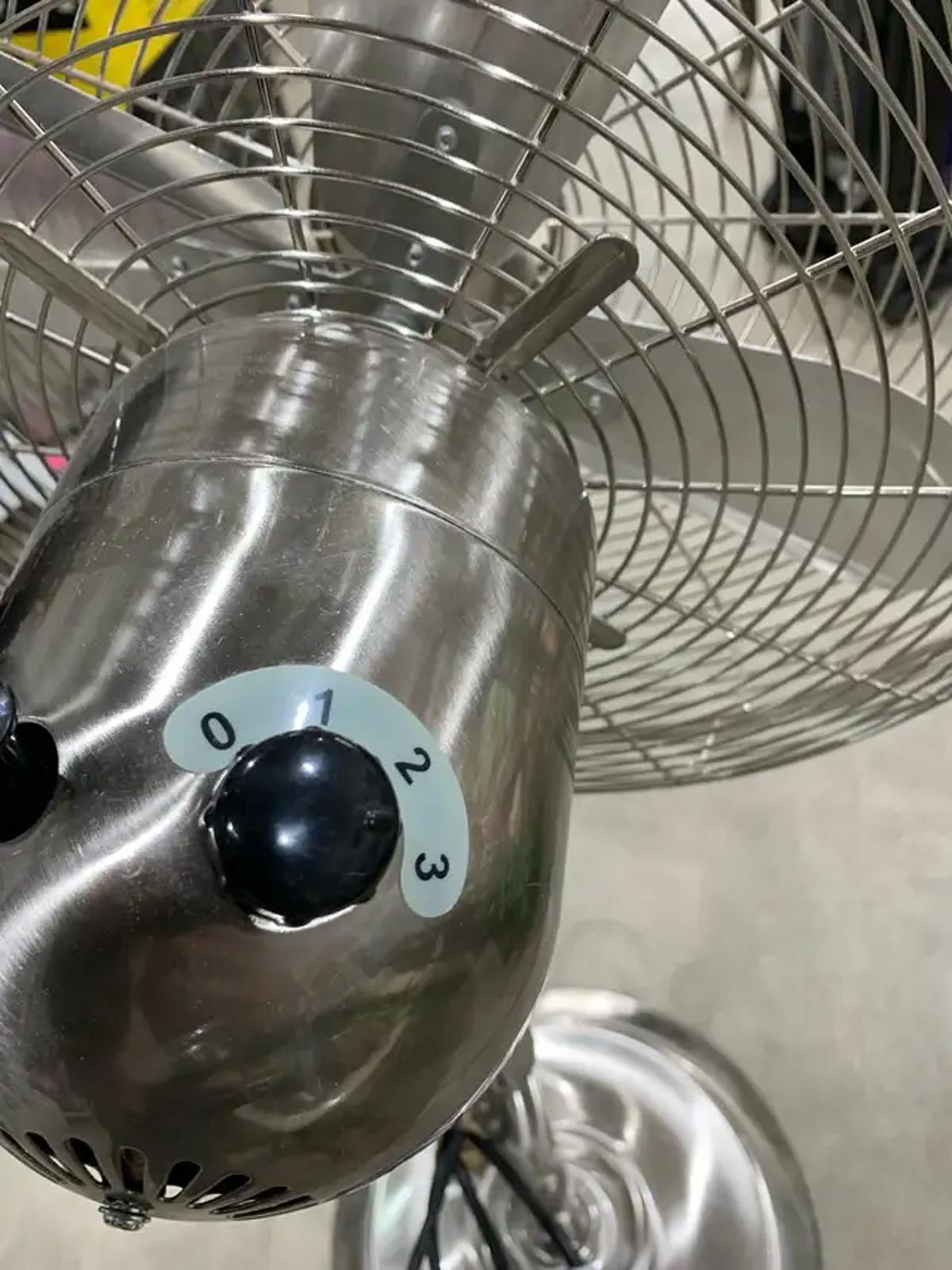 Uberhaus Silver Industrial Style Fan