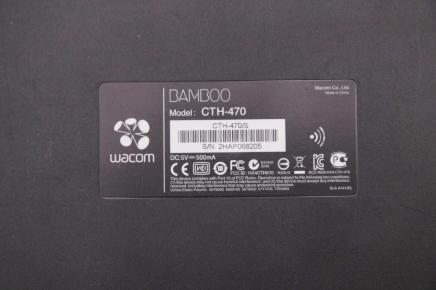 Wacom Bamboo CTH470