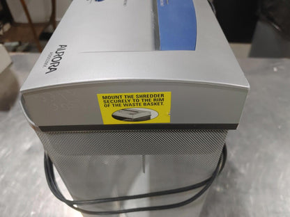 Good Condition Aurora AS502MX Paper Shredder Tested Working Silver/Blue