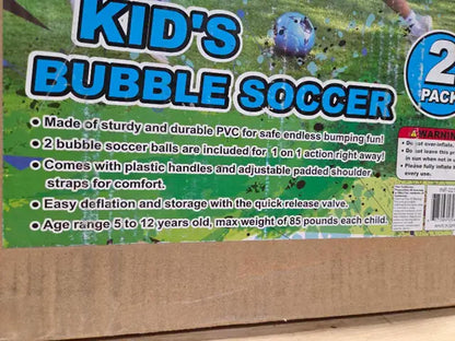New! Thunder Bubble Soccer 2pk
